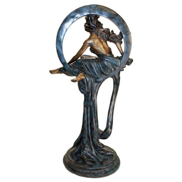 Maiden of the Arts Cast Bronze Garden Statue Art Nouveau traditional